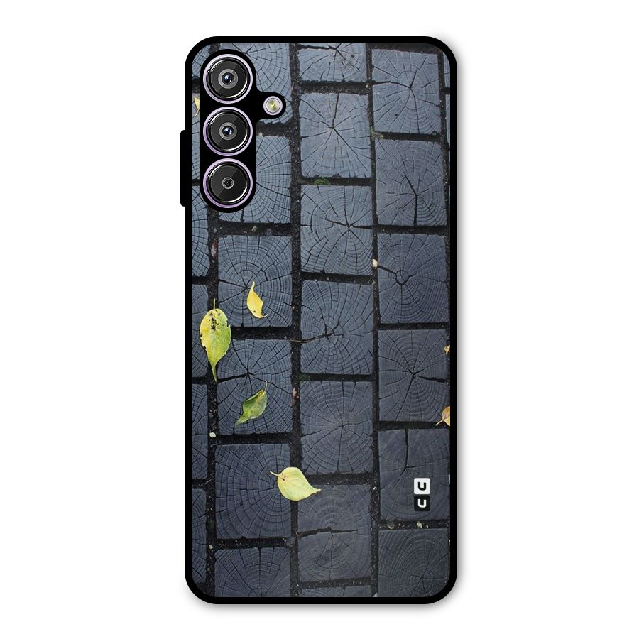 Leaf On Floor Metal Back Case for Galaxy F15