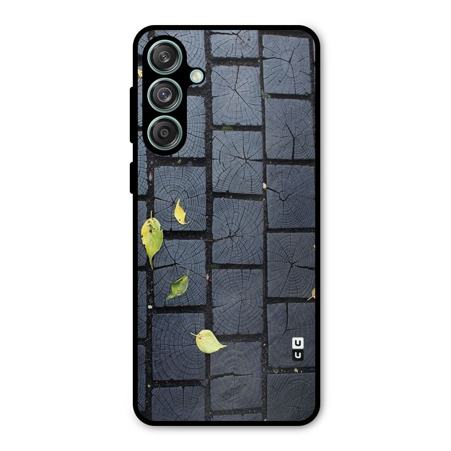 Leaf On Floor Metal Back Case for Galaxy M55 5G