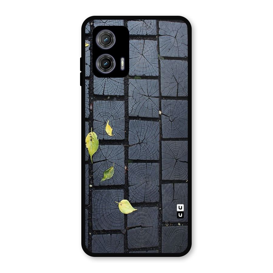 Leaf On Floor Metal Back Case for Moto G73