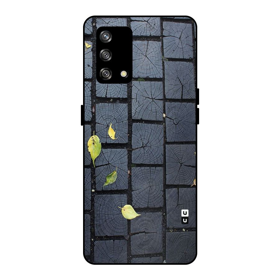Leaf On Floor Metal Back Case for Oppo F19