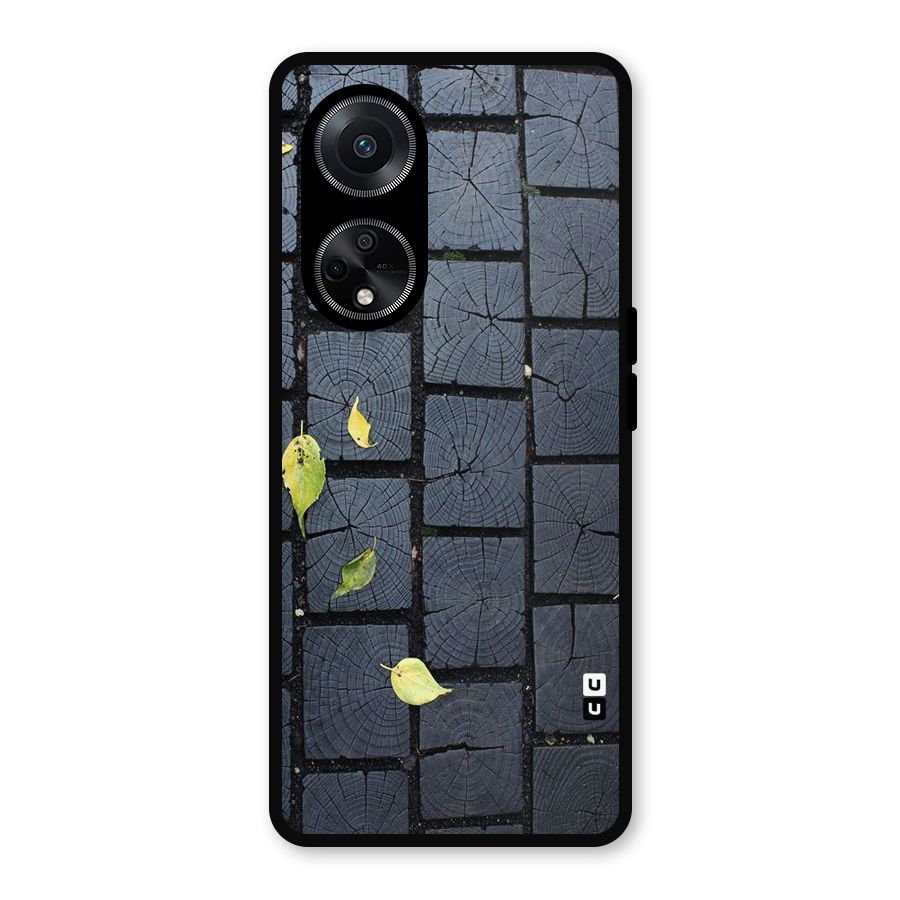 Leaf On Floor Metal Back Case for Oppo F23