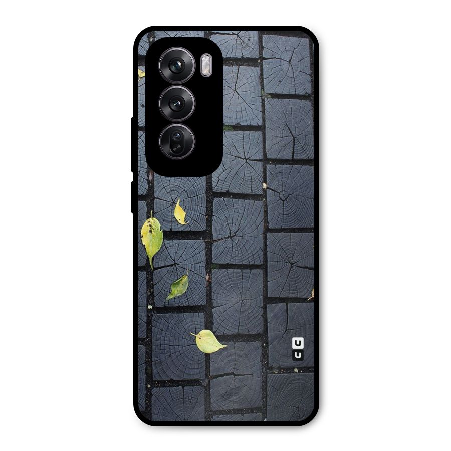 Leaf On Floor Metal Back Case for Oppo Reno12 Pro