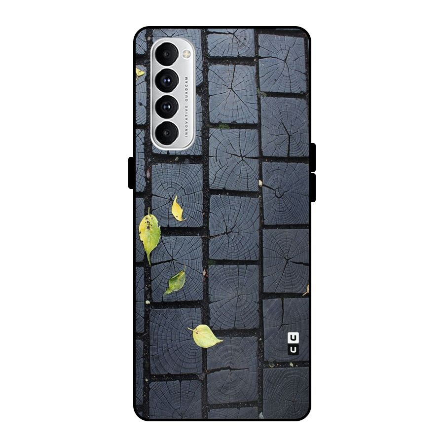 Leaf On Floor Metal Back Case for Oppo Reno4 Pro