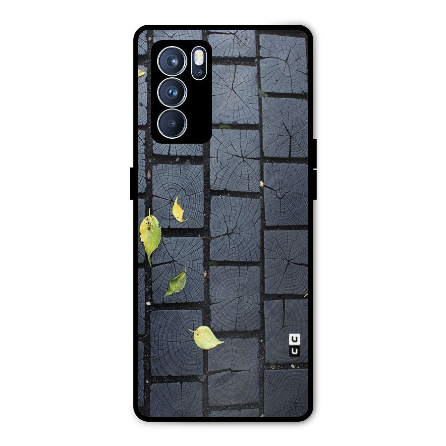 Leaf On Floor Metal Back Case for Oppo Reno6 Pro 5G