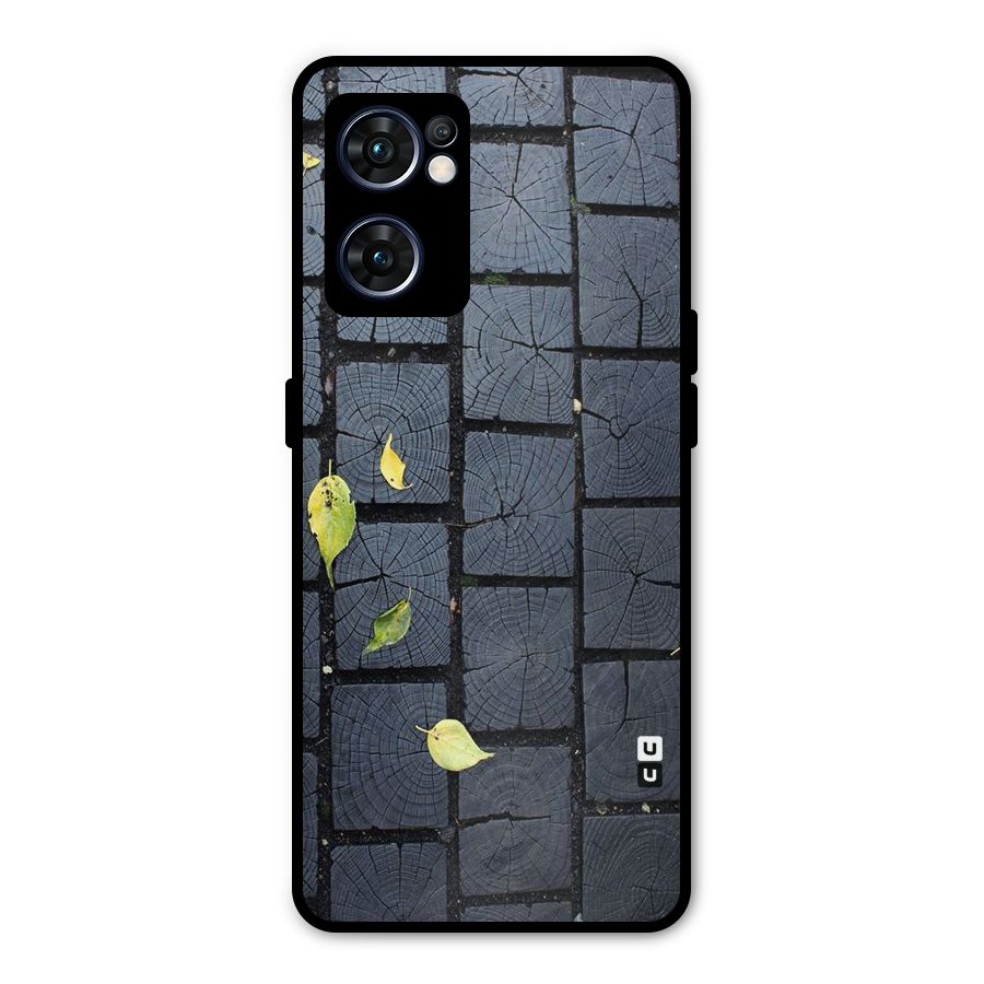 Leaf On Floor Metal Back Case for Oppo Reno7 5G