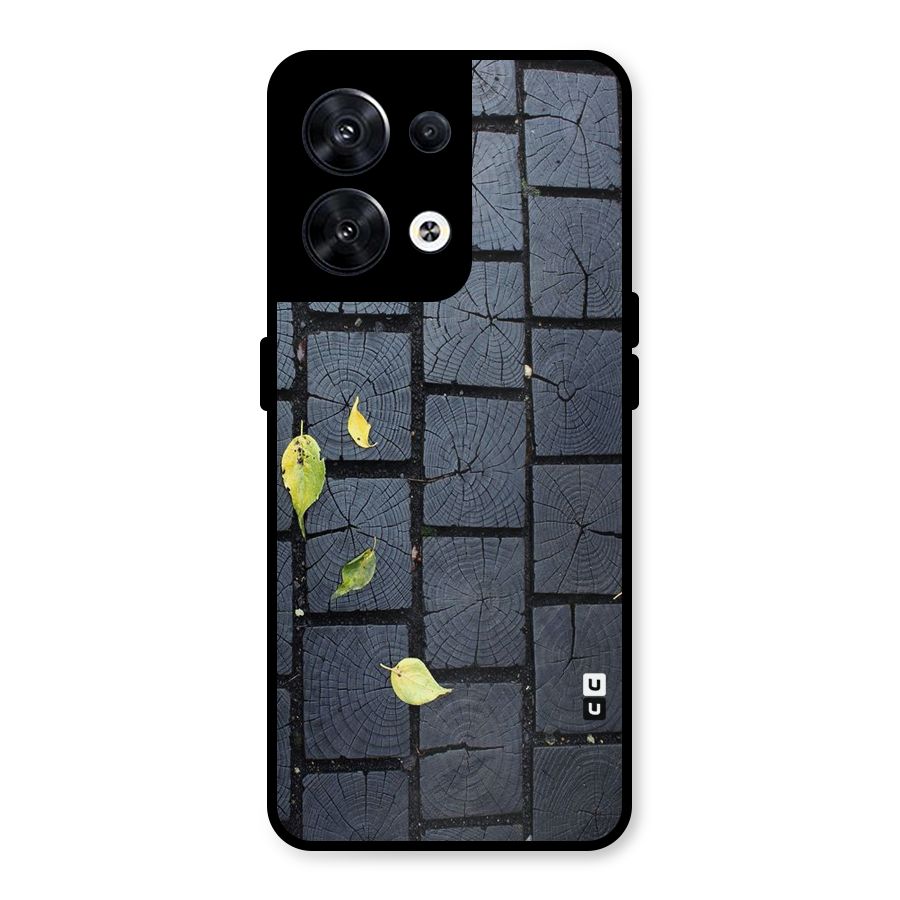 Leaf On Floor Metal Back Case for Oppo Reno8 5G