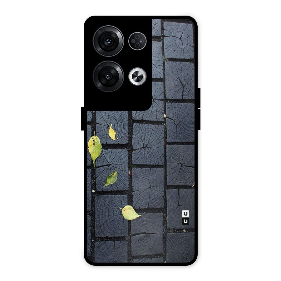Leaf On Floor Metal Back Case for Oppo Reno8 Pro 5G