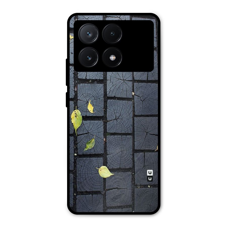 Leaf On Floor Metal Back Case for Poco X6 Pro