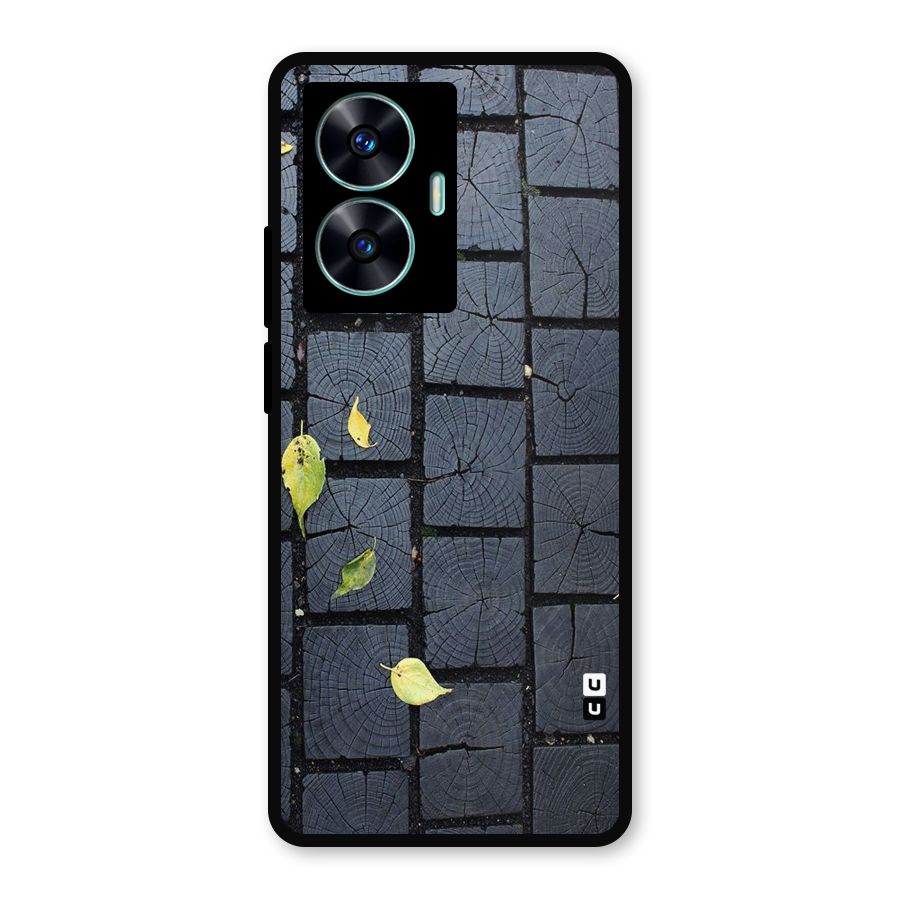 Leaf On Floor Metal Back Case for Realme Narzo N55