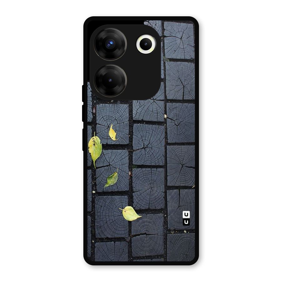 Leaf On Floor Metal Back Case for Tecno Camon 20 Pro