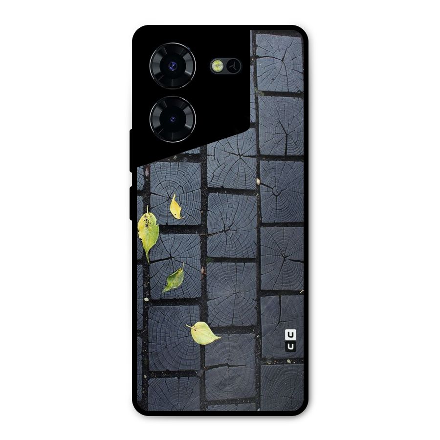Leaf On Floor Metal Back Case for Tecno Pova 5 Pro 5G