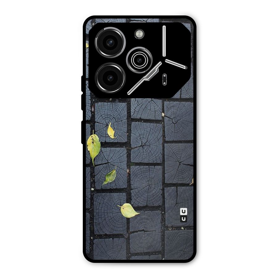 Leaf On Floor Metal Back Case for Tecno Pova 6 Pro