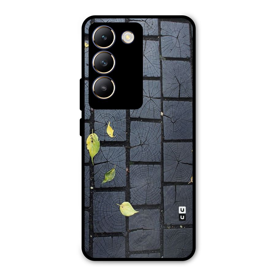 Leaf On Floor Metal Back Case for Vivo T3 5G