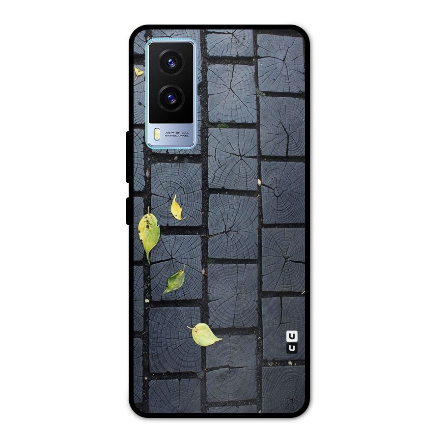 Leaf On Floor Metal Back Case for Vivo V21e 5G