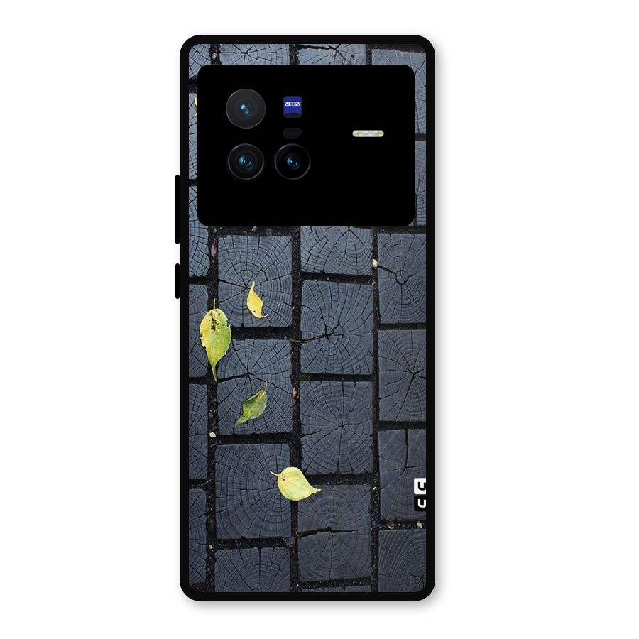 Leaf On Floor Metal Back Case for Vivo X80