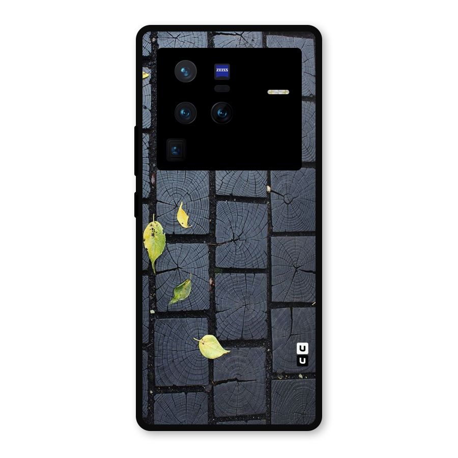 Leaf On Floor Metal Back Case for Vivo X80 Pro