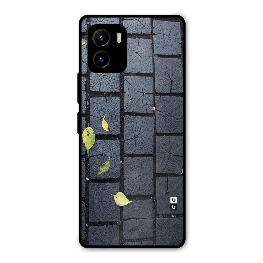 Leaf On Floor Metal Back Case for Vivo Y15s