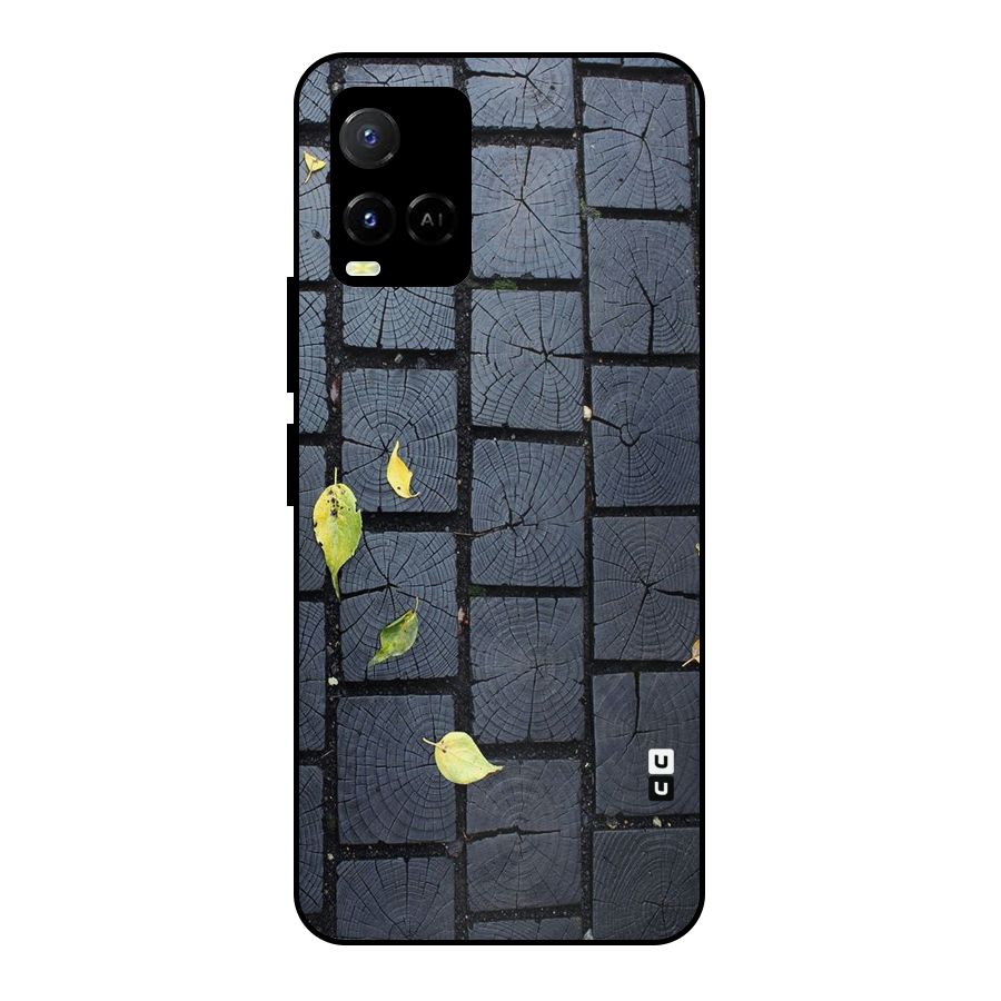 Leaf On Floor Metal Back Case for Vivo Y21