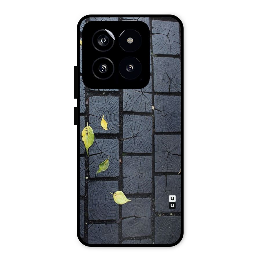 Leaf On Floor Metal Back Case for Xiaomi 14