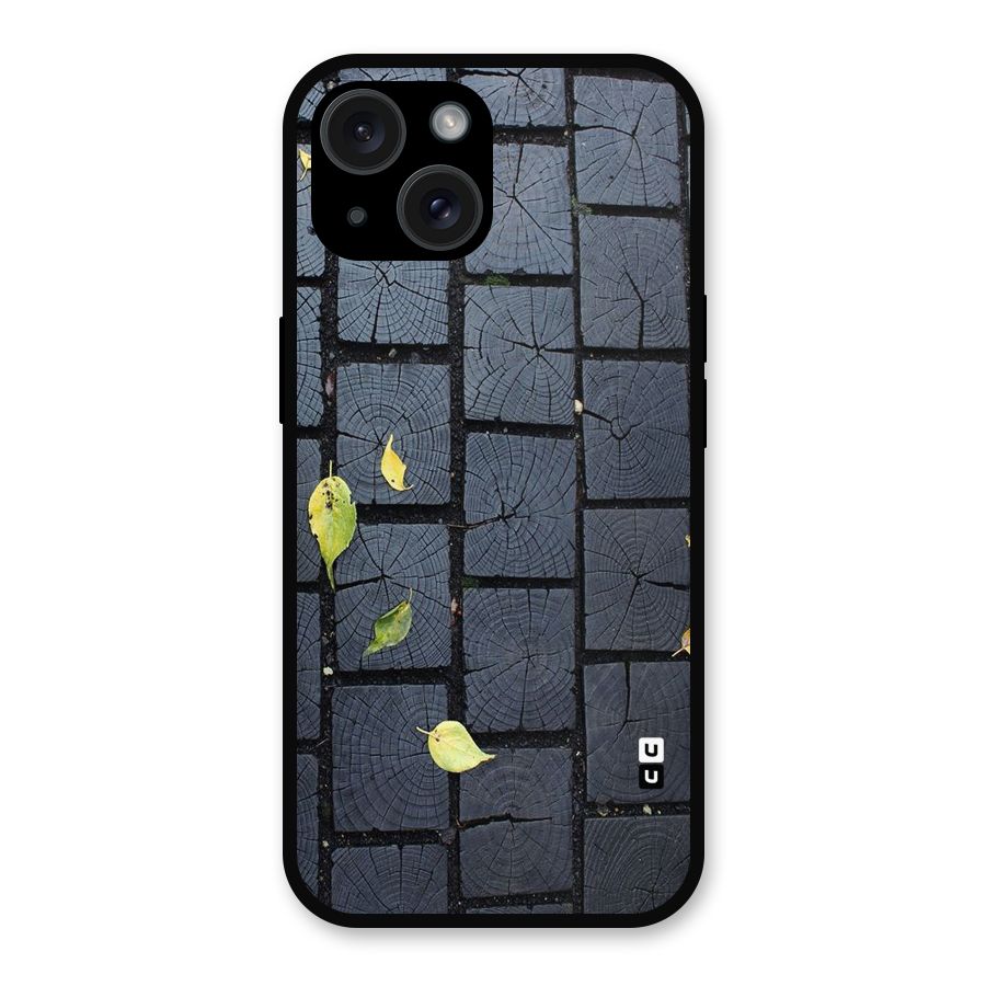 Leaf On Floor Metal Back Case for iPhone 15