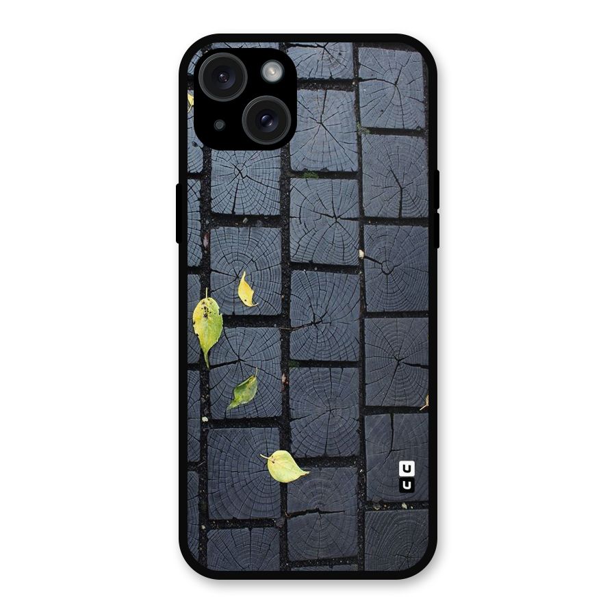 Leaf On Floor Metal Back Case for iPhone 15 Plus