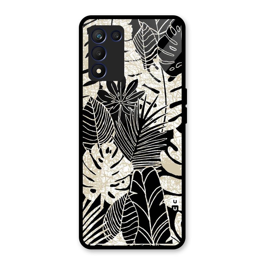 Leaf Pattern Glass Back Case for Realme 9 5G Speed