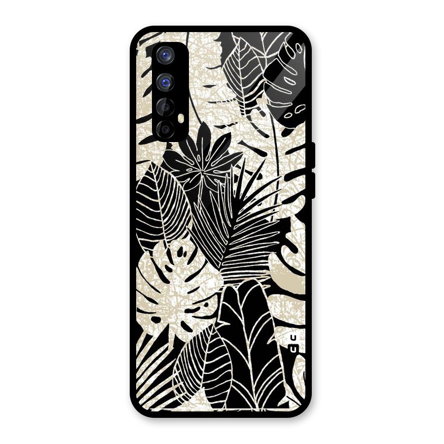 Leaf Pattern Glass Back Case for Realme Narzo 20 Pro