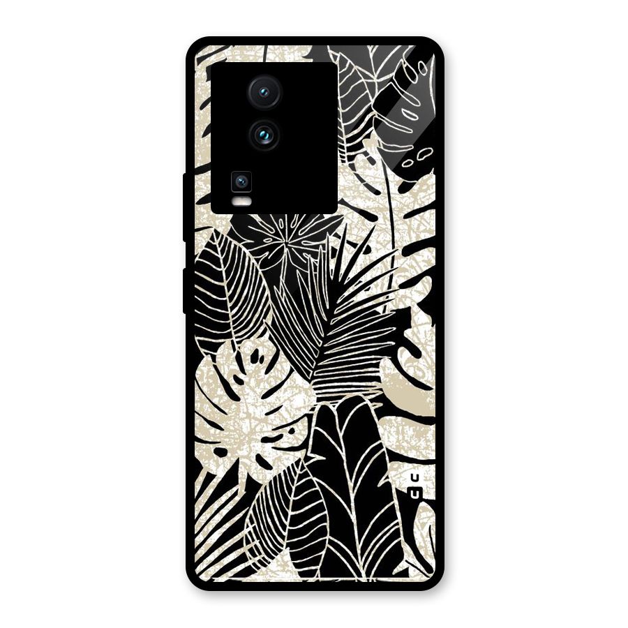 Leaf Pattern Glass Back Case for Vivo iQOO Neo 7