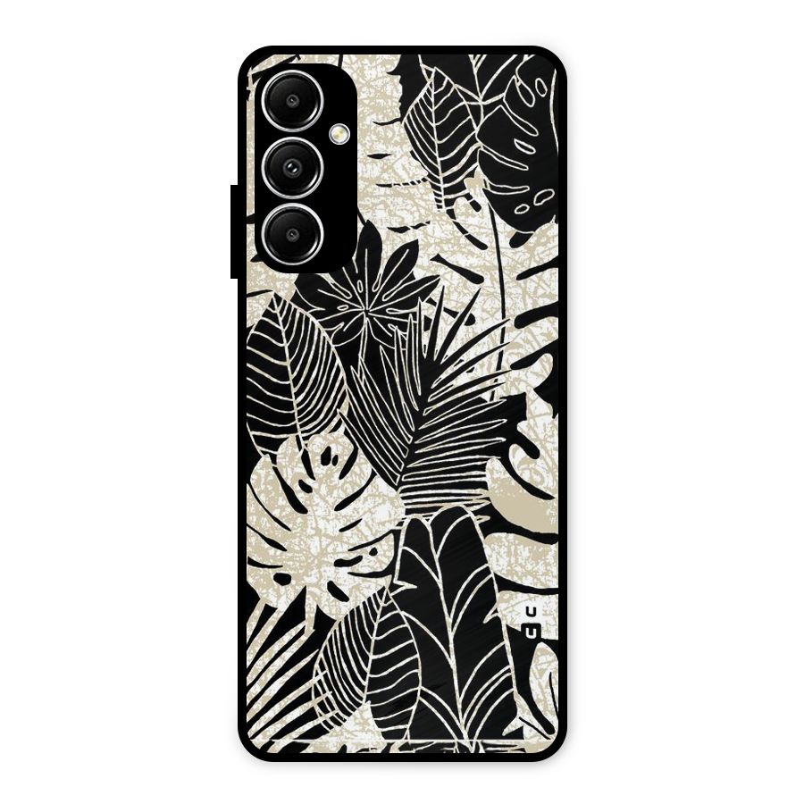 Leaf Pattern Metal Back Case for Galaxy A05s