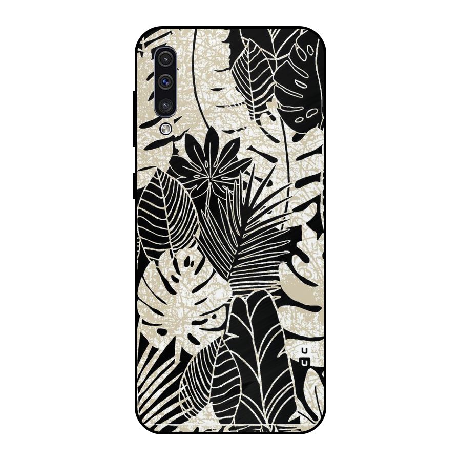 Leaf Pattern Metal Back Case for Galaxy A30s