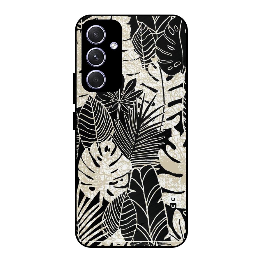 Leaf Pattern Metal Back Case for Galaxy A54