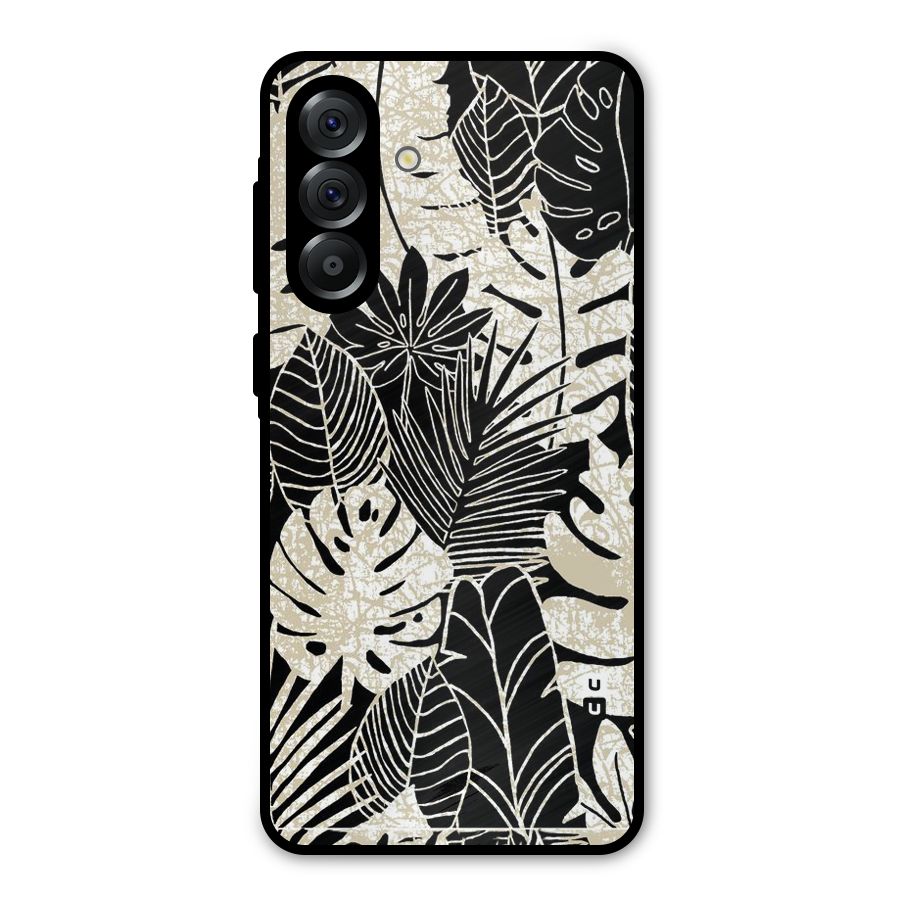 Leaf Pattern Metal Back Case for Galaxy A56
