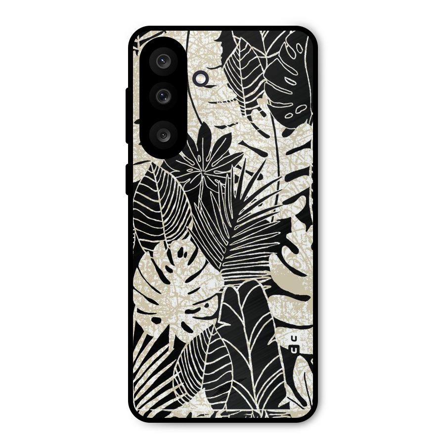 Leaf Pattern Metal Back Case for Galaxy F56