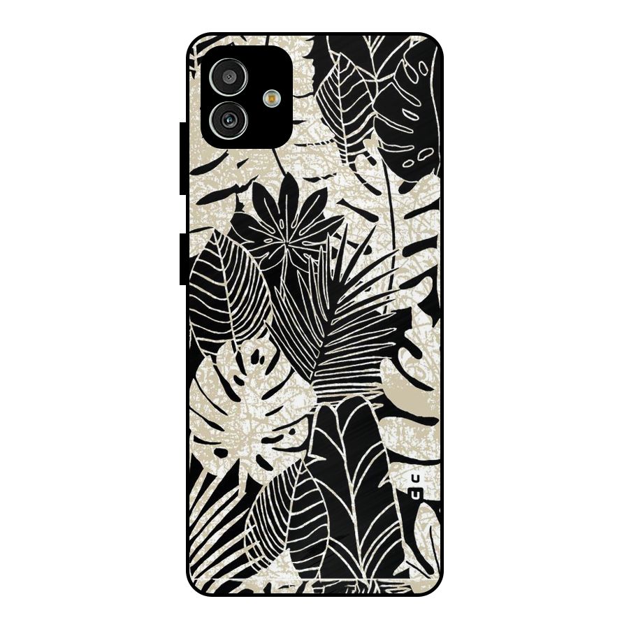 Leaf Pattern Metal Back Case for Galaxy M13 5G