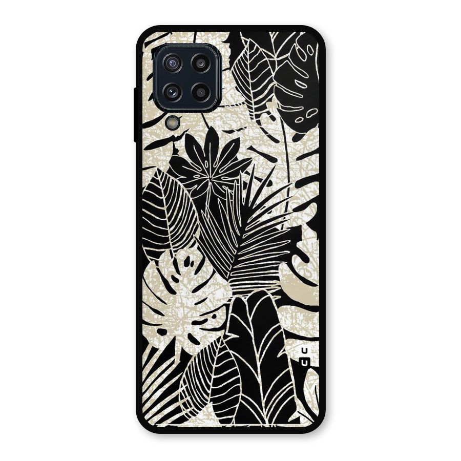 Leaf Pattern Metal Back Case for Galaxy M32