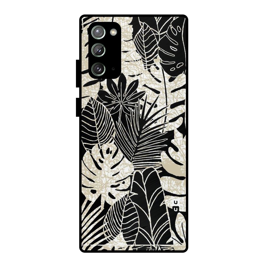 Leaf Pattern Metal Back Case for Galaxy Note 20