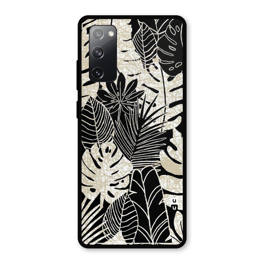 Leaf Pattern Metal Back Case for Galaxy S20 FE 5G
