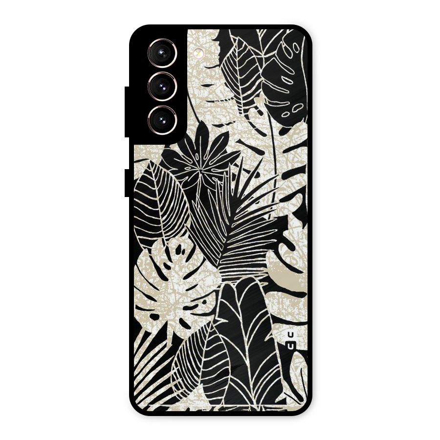 Leaf Pattern Metal Back Case for Galaxy S21 5G