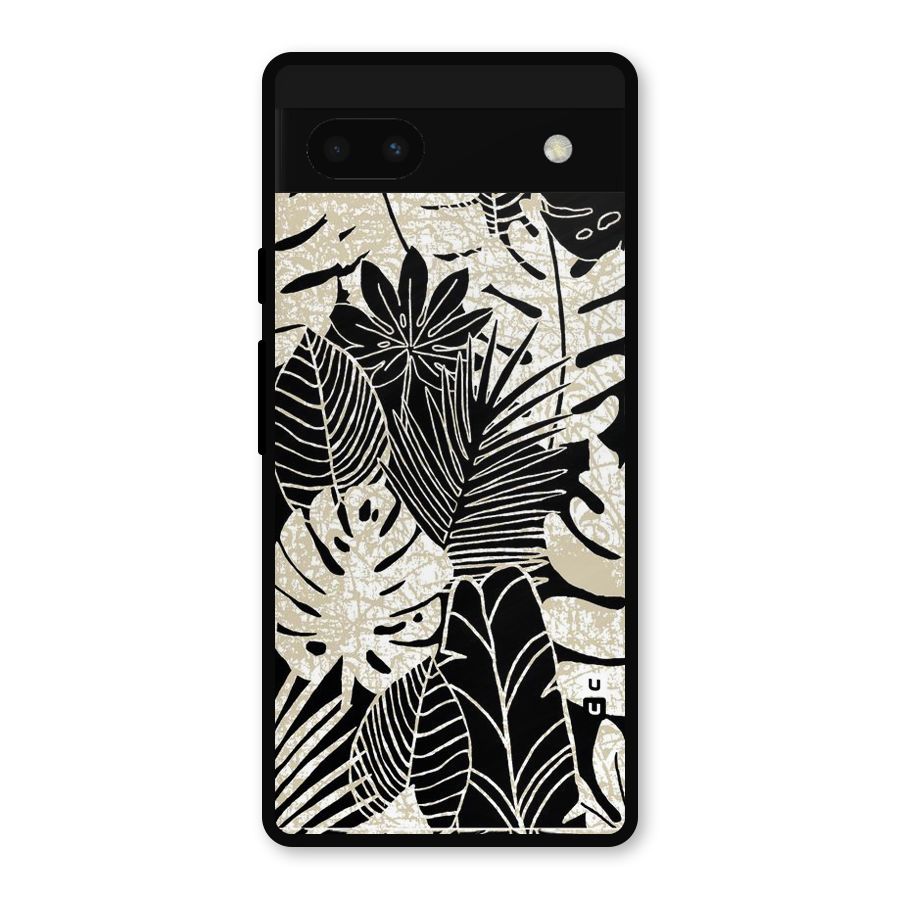 Leaf Pattern Metal Back Case for Google Pixel 6a