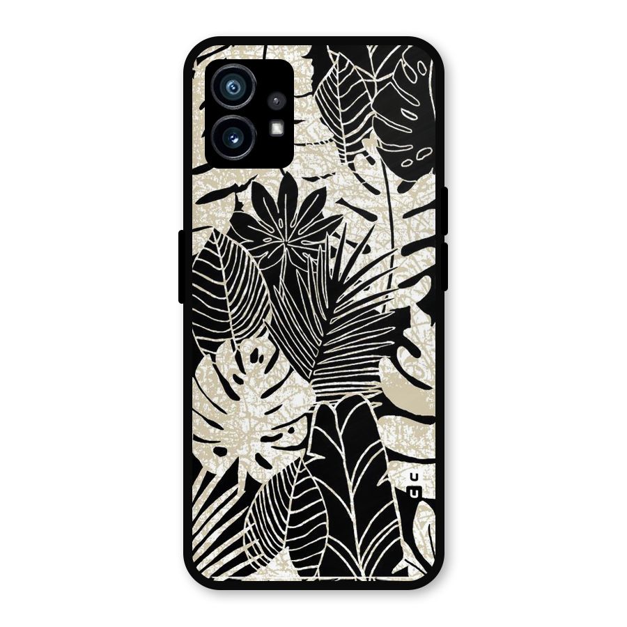 Leaf Pattern Metal Back Case for Nothing Phone 1