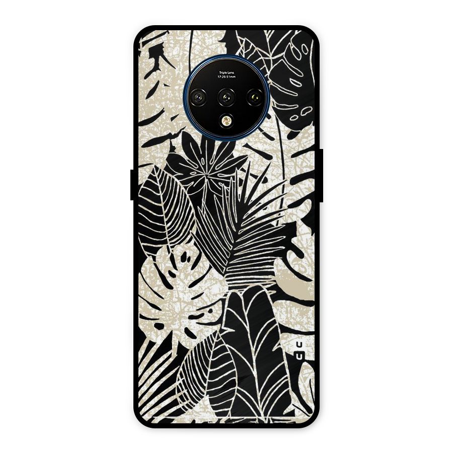 Leaf Pattern Metal Back Case for OnePlus 7T