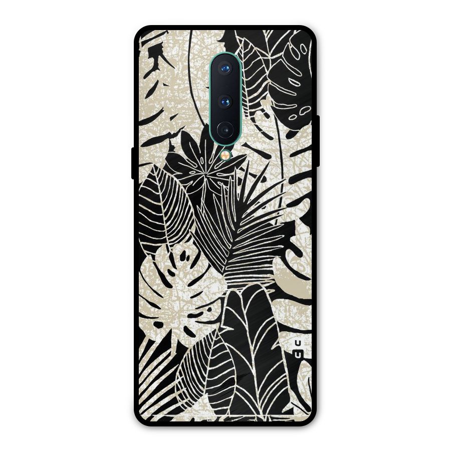 Leaf Pattern Metal Back Case for OnePlus 8