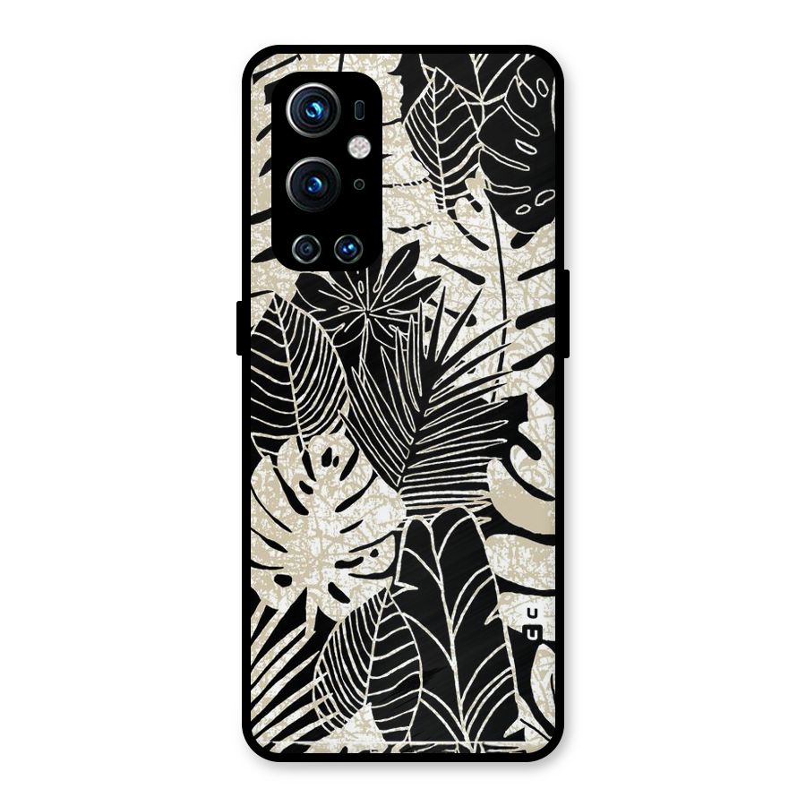 Leaf Pattern Metal Back Case for OnePlus 9 Pro