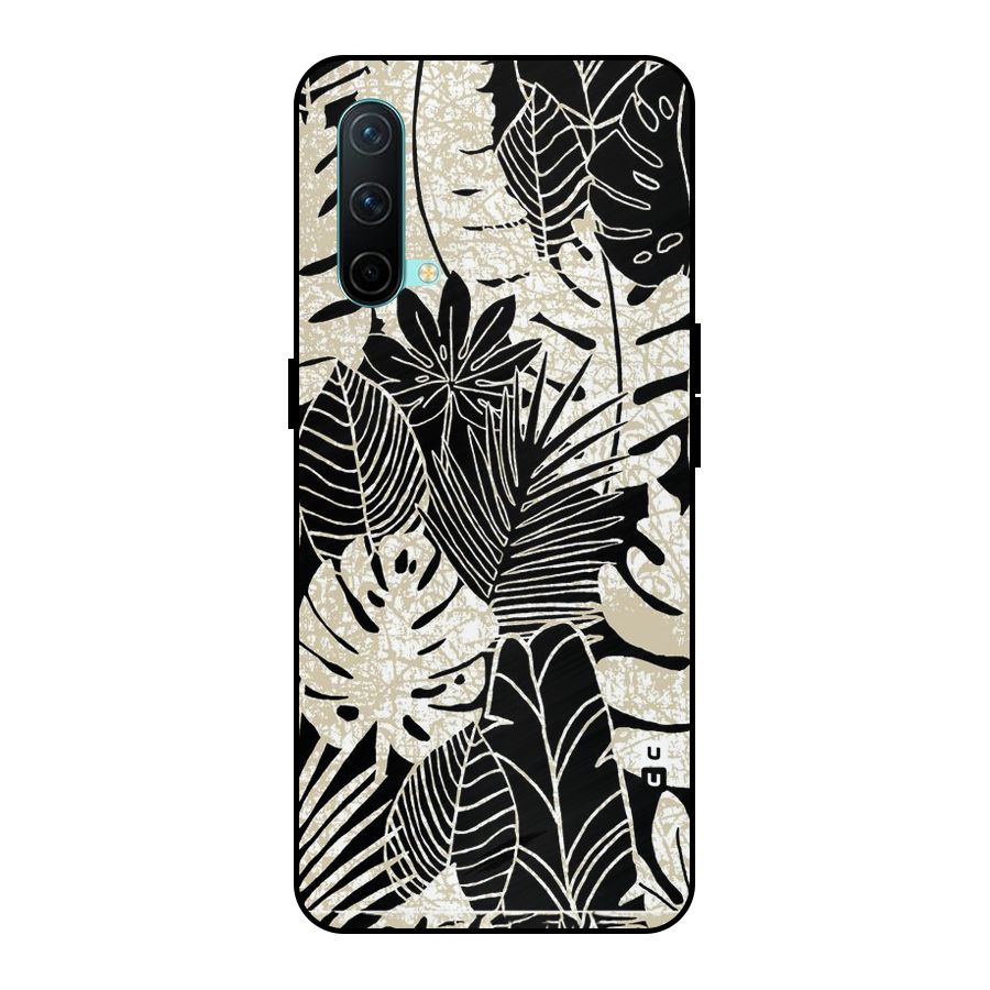 Leaf Pattern Metal Back Case for OnePlus Nord CE 5G