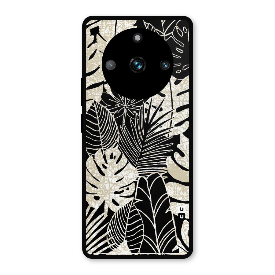 Leaf Pattern Metal Back Case for Realme 11 Pro