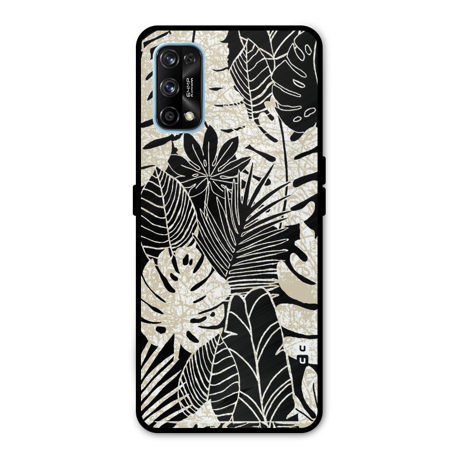 Leaf Pattern Metal Back Case for Realme 7 Pro
