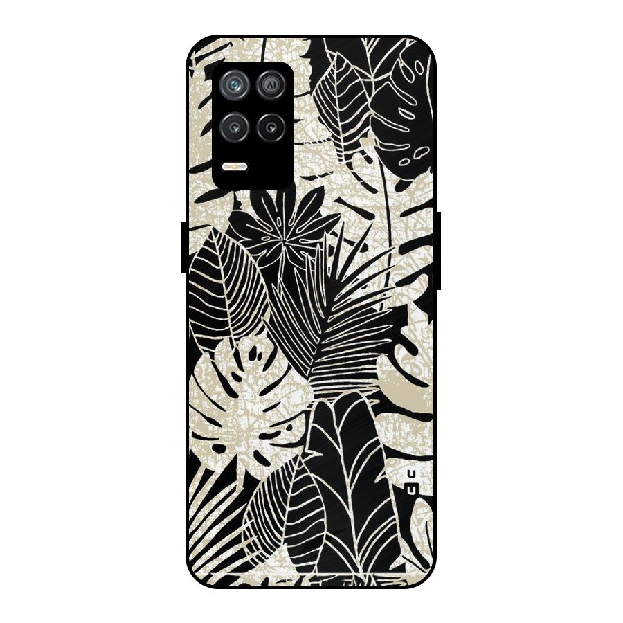 Leaf Pattern Metal Back Case for Realme 8 5G