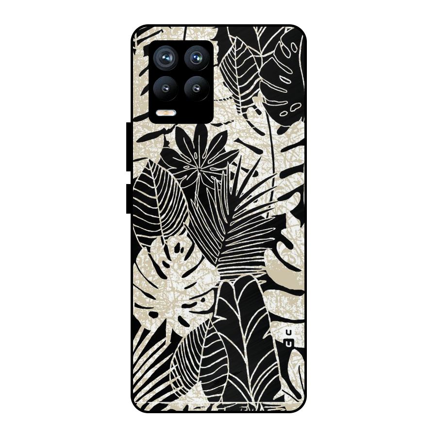 Leaf Pattern Metal Back Case for Realme 8 Pro