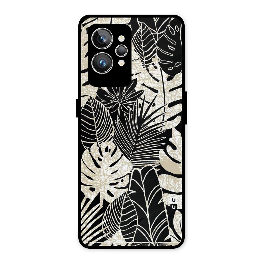 Leaf Pattern Metal Back Case for Realme GT2 Pro