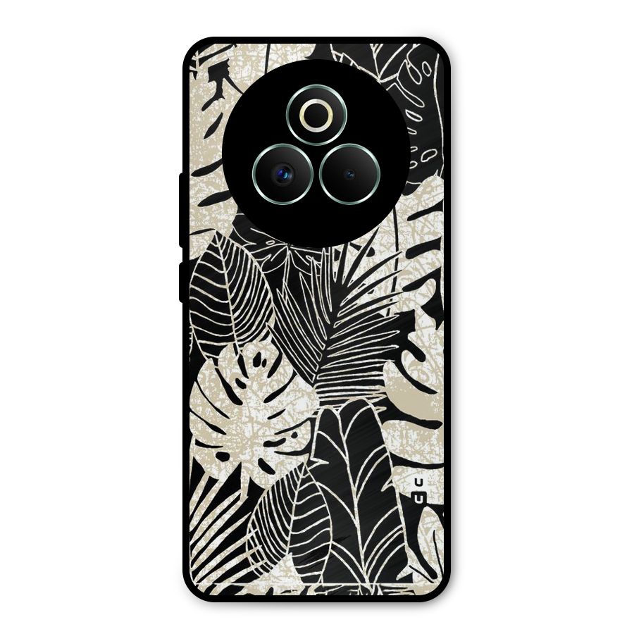 Leaf Pattern Metal Back Case for Realme P3 Pro